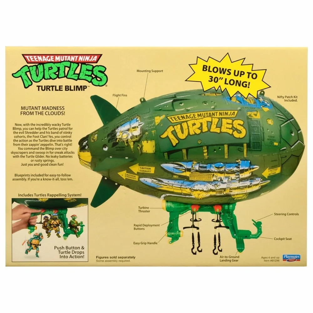 Teenage Mutant Ninja Turtles Classic Turtle Blimp Vehicle TMNT - Picture 3 of 3